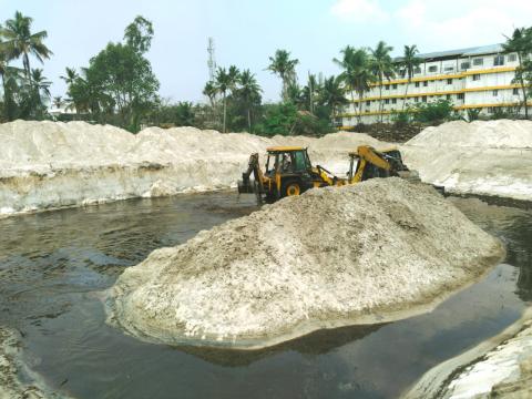 Excavation process on 16-02-2023