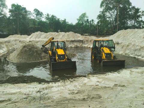 Excavation process on 16-02-2023